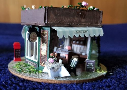 Mary G. Coffee house miniature model.